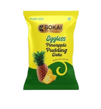 Pineapple Eggless Pudding Cake